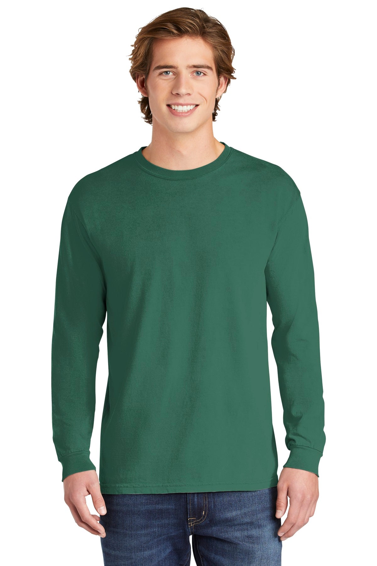 Comfort Colors® Heavyweight Ring Spun Long Sleeve Tee - Light Green - S