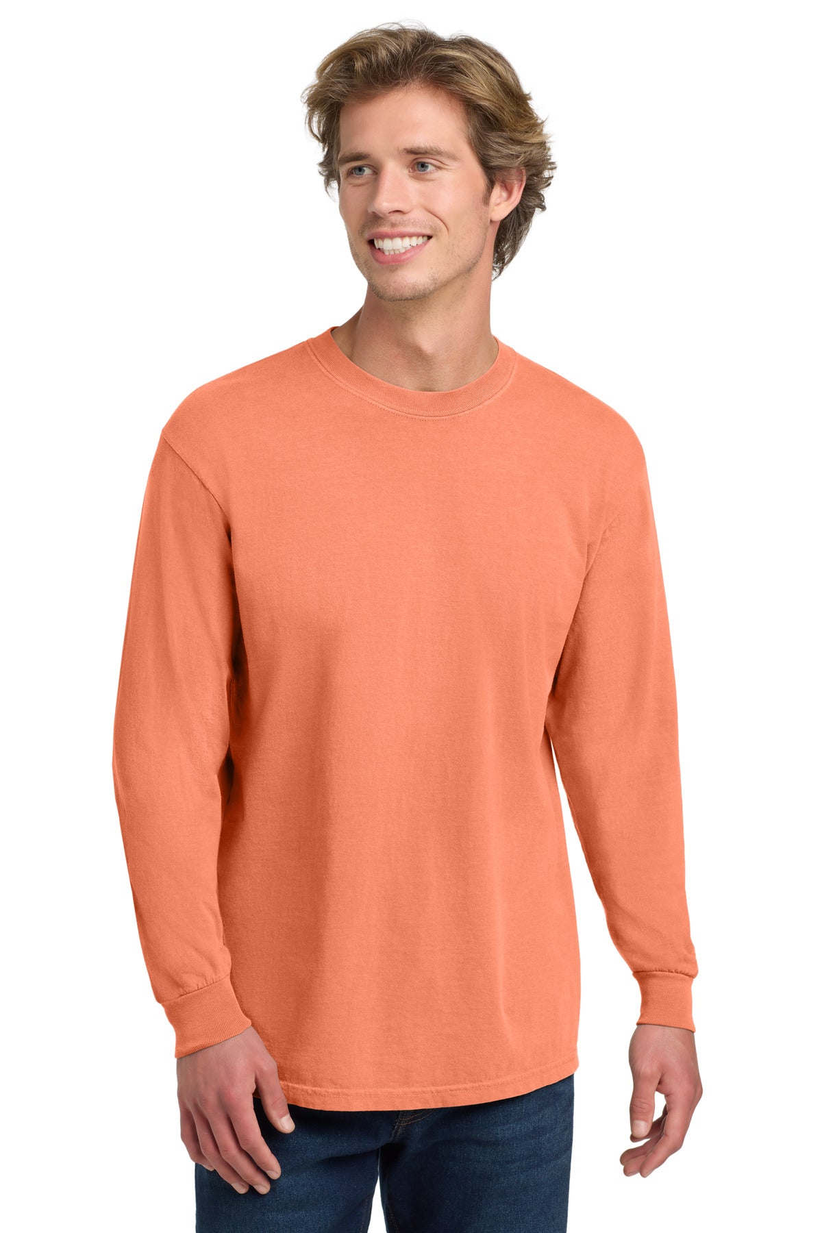 Comfort Colors® Heavyweight Ring Spun Long Sleeve Tee - Melon - 2XL