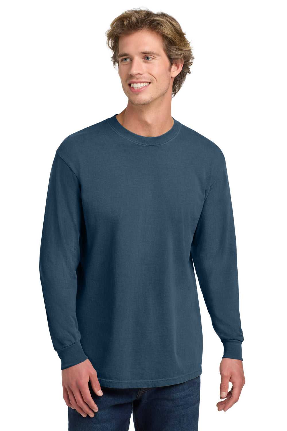Comfort Colors® Heavyweight Ring Spun Long Sleeve Tee - Midnight - 2XL