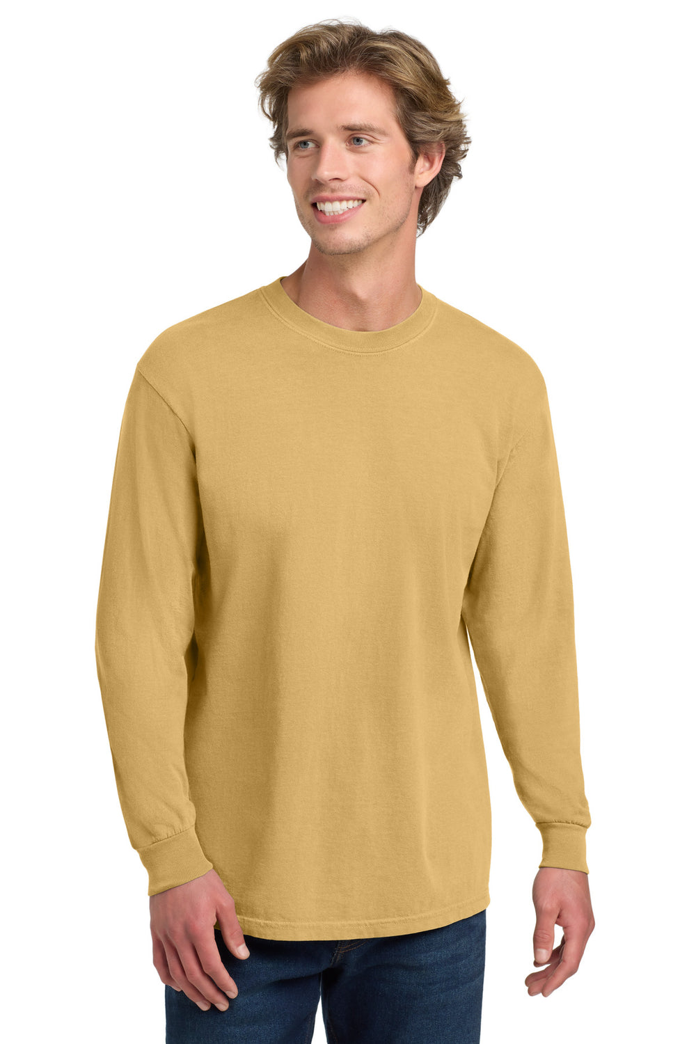 Comfort Colors® Heavyweight Ring Spun Long Sleeve Tee - Mustard - 2XL