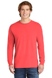 Comfort Colors® Heavyweight Ring Spun Long Sleeve Tee - Neon Red Orange - S