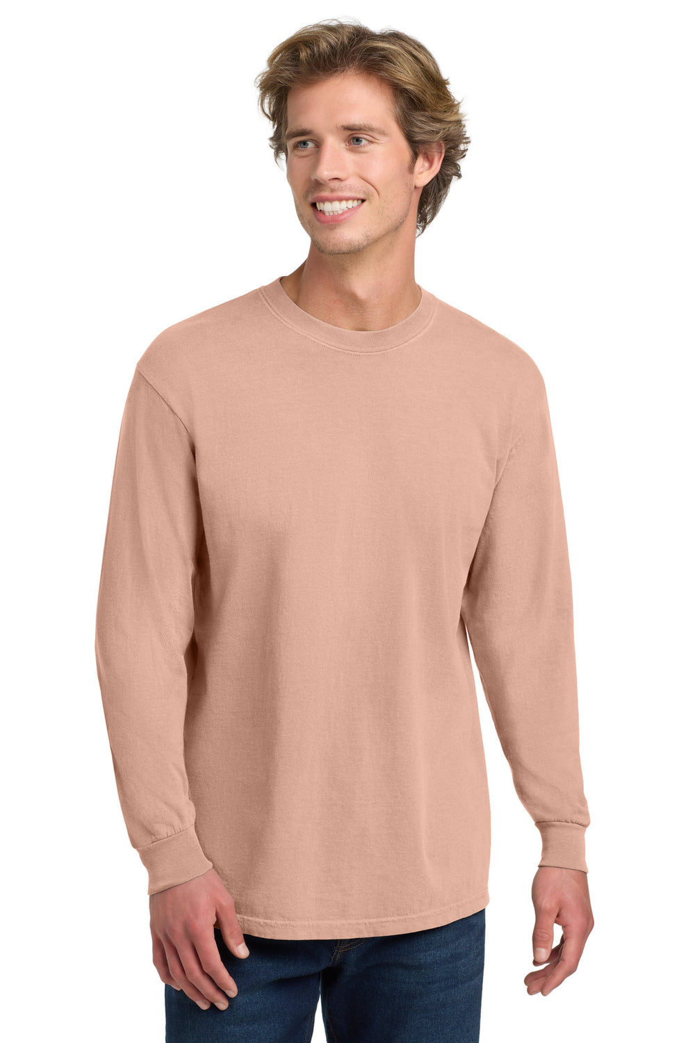 Comfort Colors® Heavyweight Ring Spun Long Sleeve Tee - Peachy - 2XL