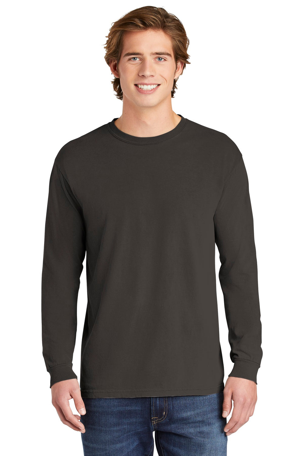 Comfort Colors® Heavyweight Ring Spun Long Sleeve Tee - Pepper - S