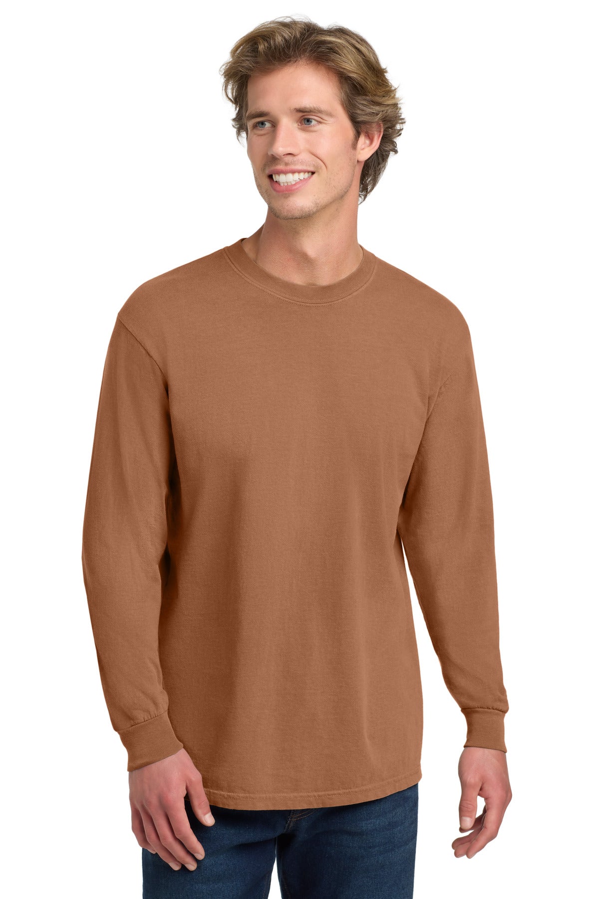 Comfort Colors® Heavyweight Ring Spun Long Sleeve Tee - Yam - 2XL