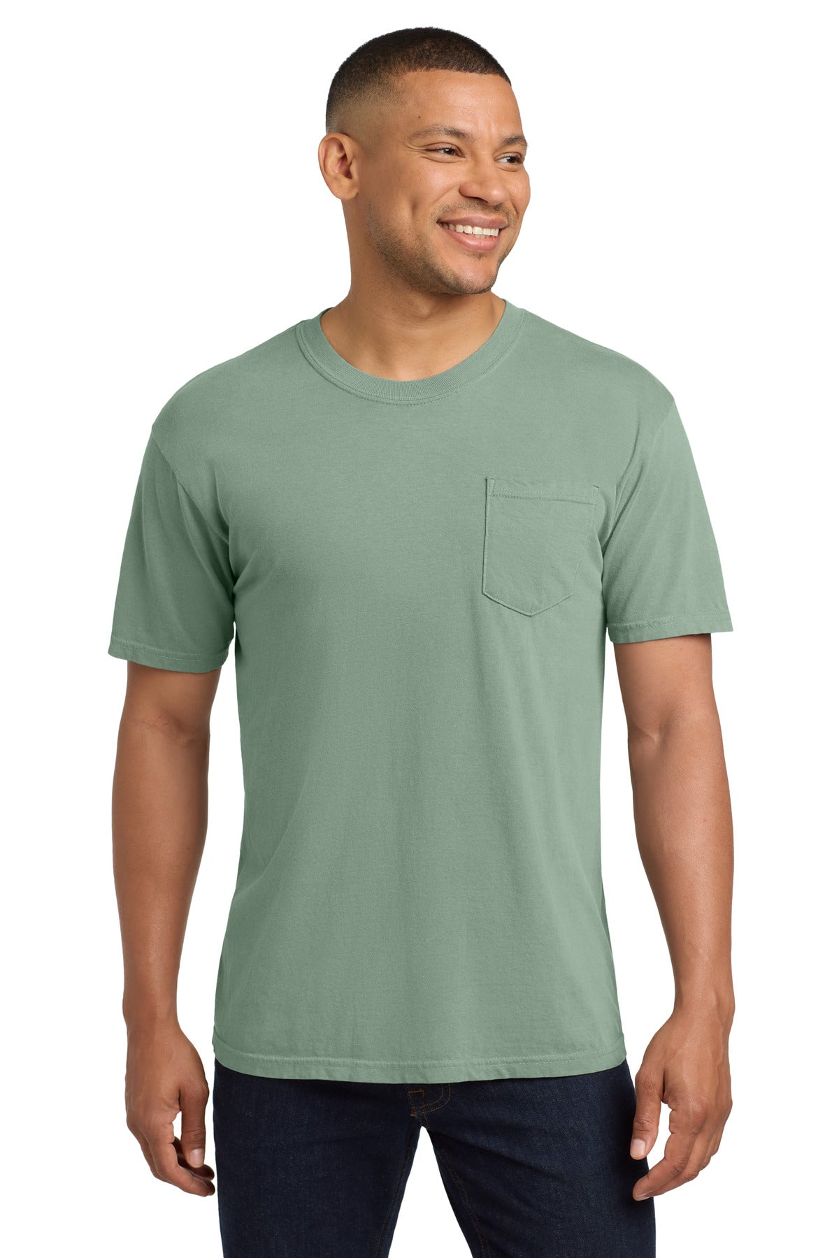 Comfort Colors® Heavyweight Ring Spun Pocket Tee - Bay - S