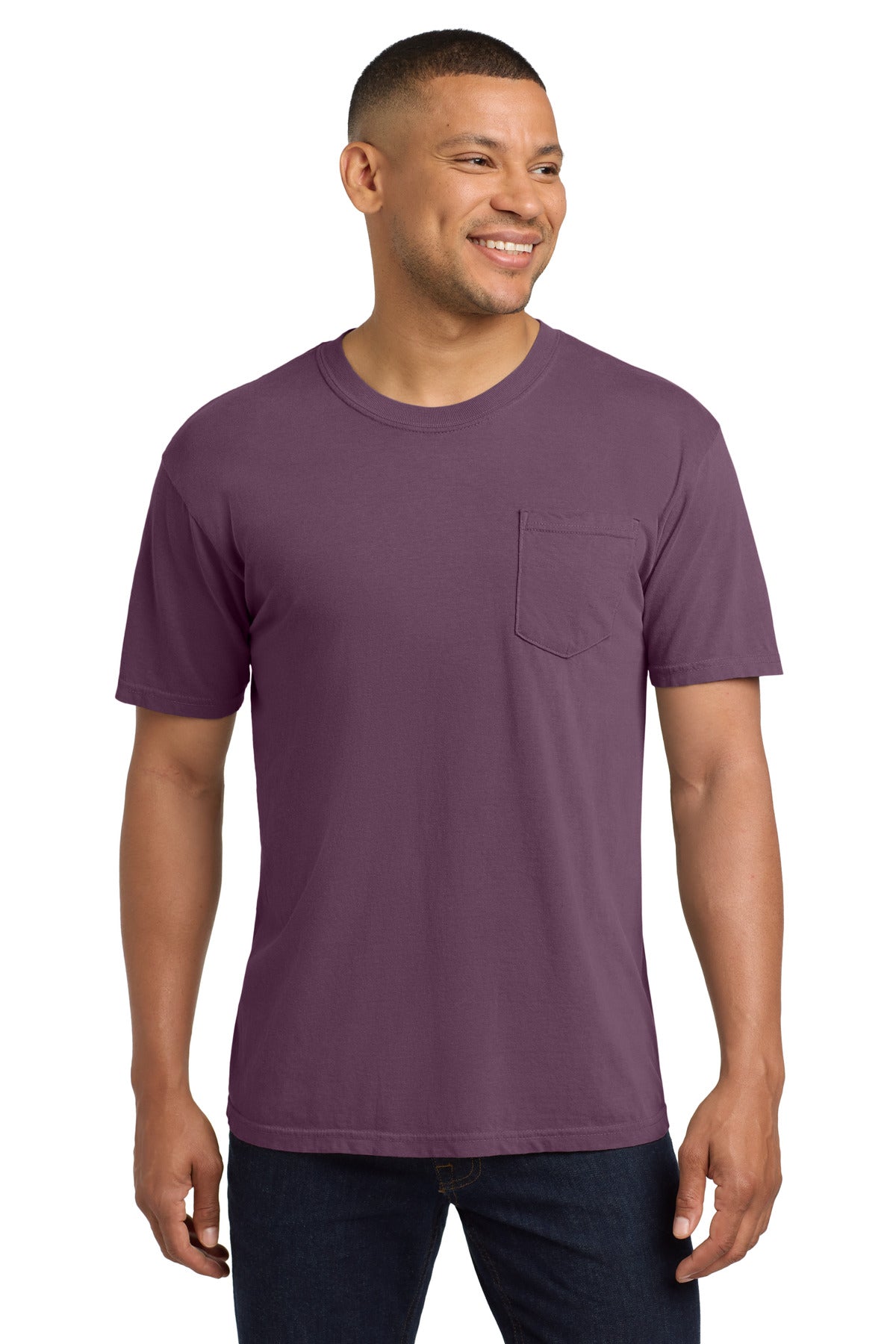 Comfort Colors® Heavyweight Ring Spun Pocket Tee - Berry - S