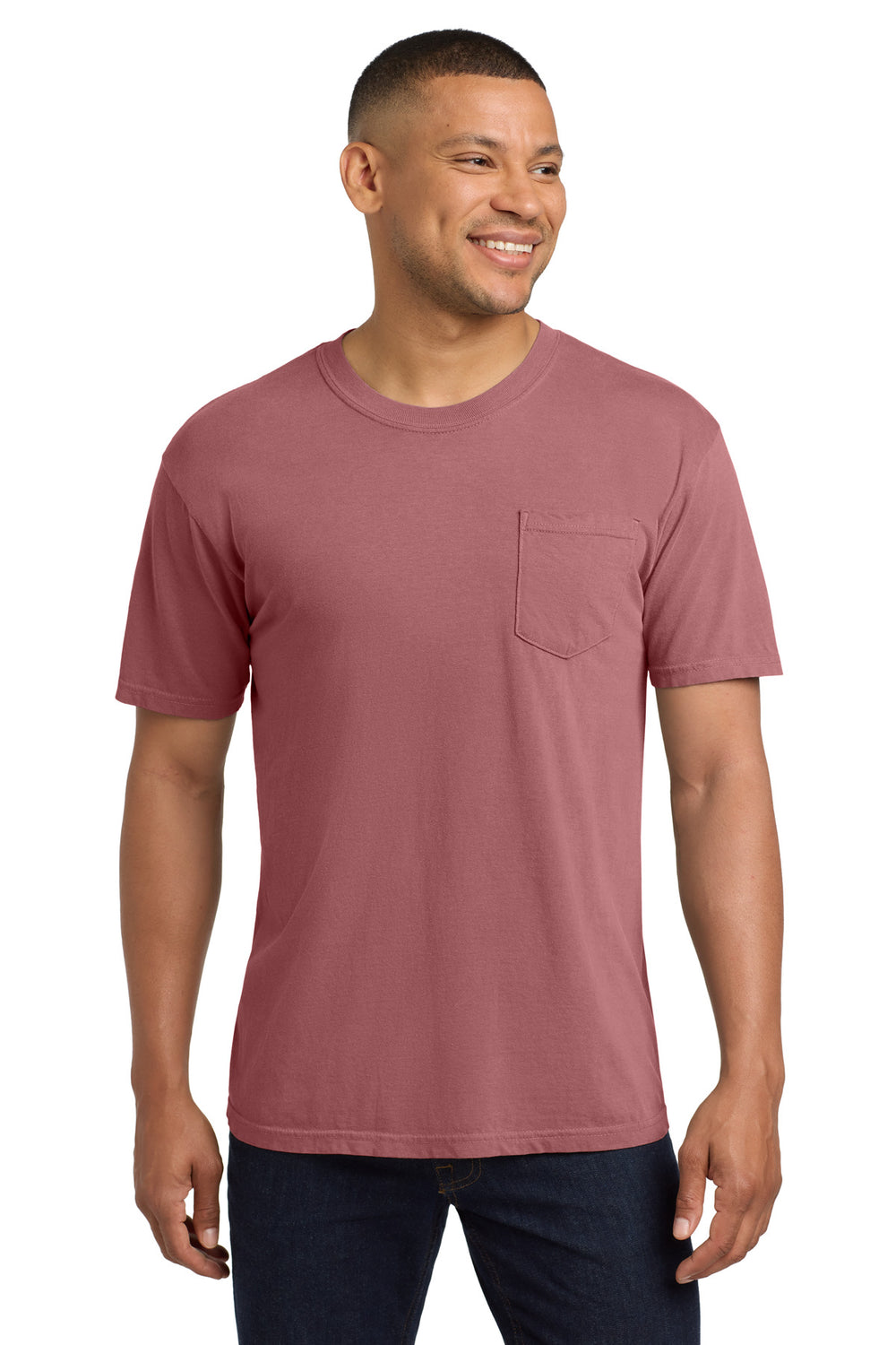 Comfort Colors® Heavyweight Ring Spun Pocket Tee - Brick - S