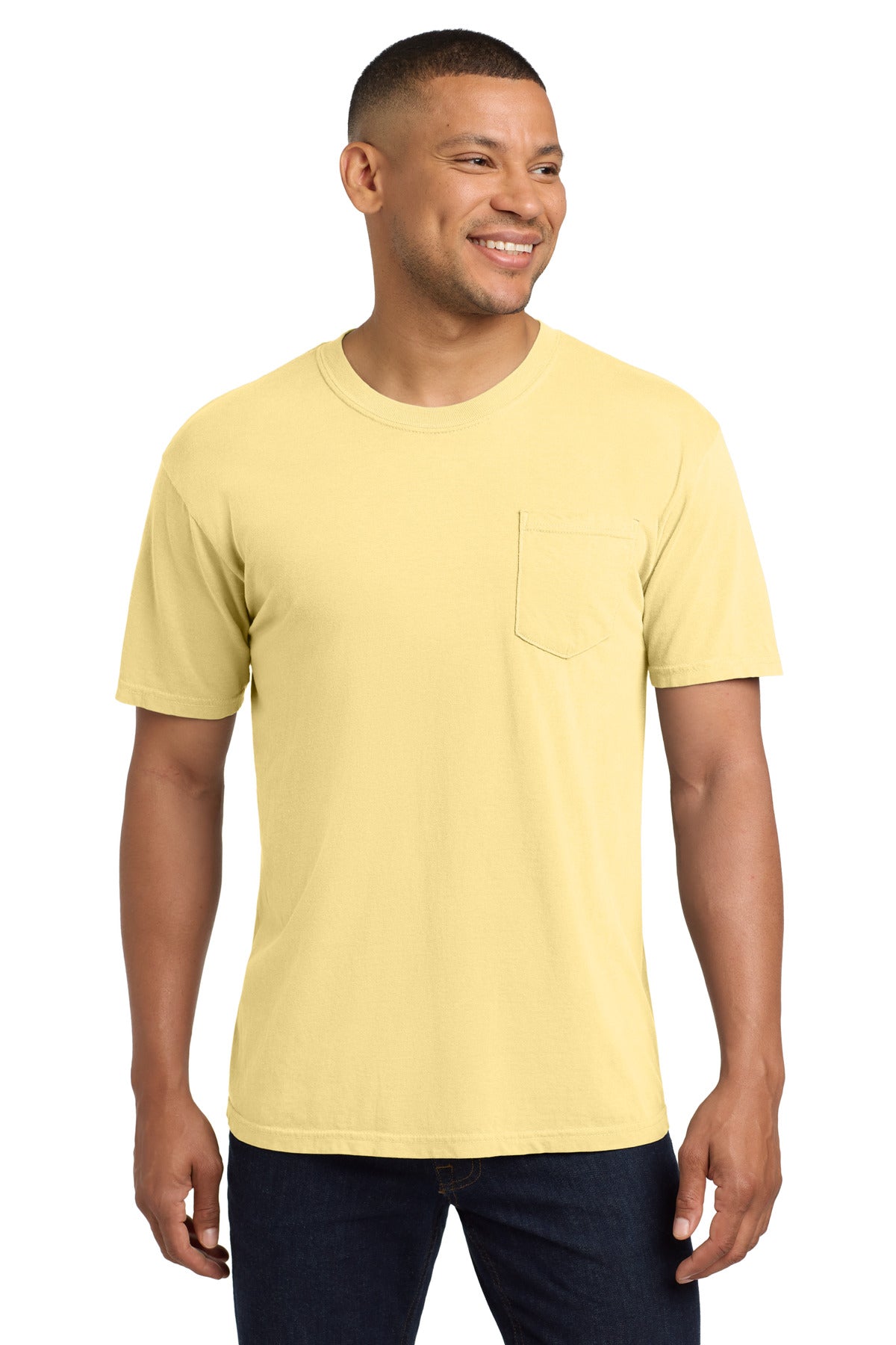Comfort Colors® Heavyweight Ring Spun Pocket Tee - Butter - S