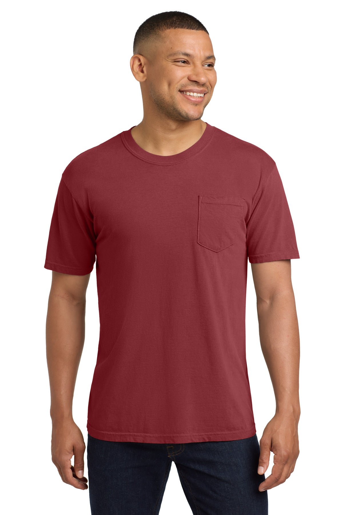 Comfort Colors® Heavyweight Ring Spun Pocket Tee - Chili - 2XL