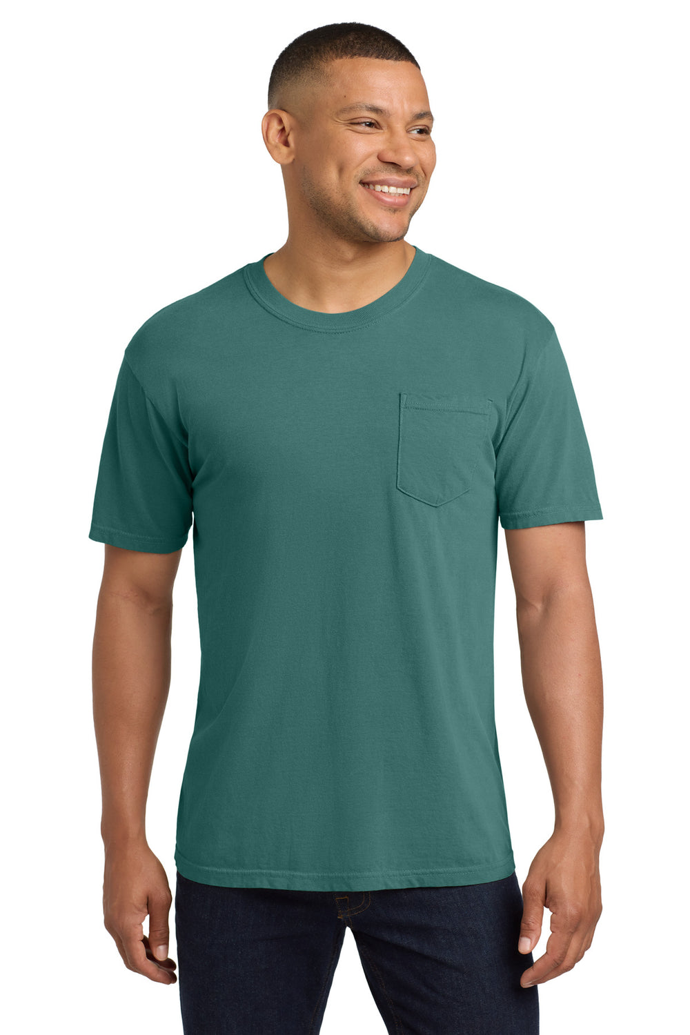 Comfort Colors® Heavyweight Ring Spun Pocket Tee - Emerald - 2XL