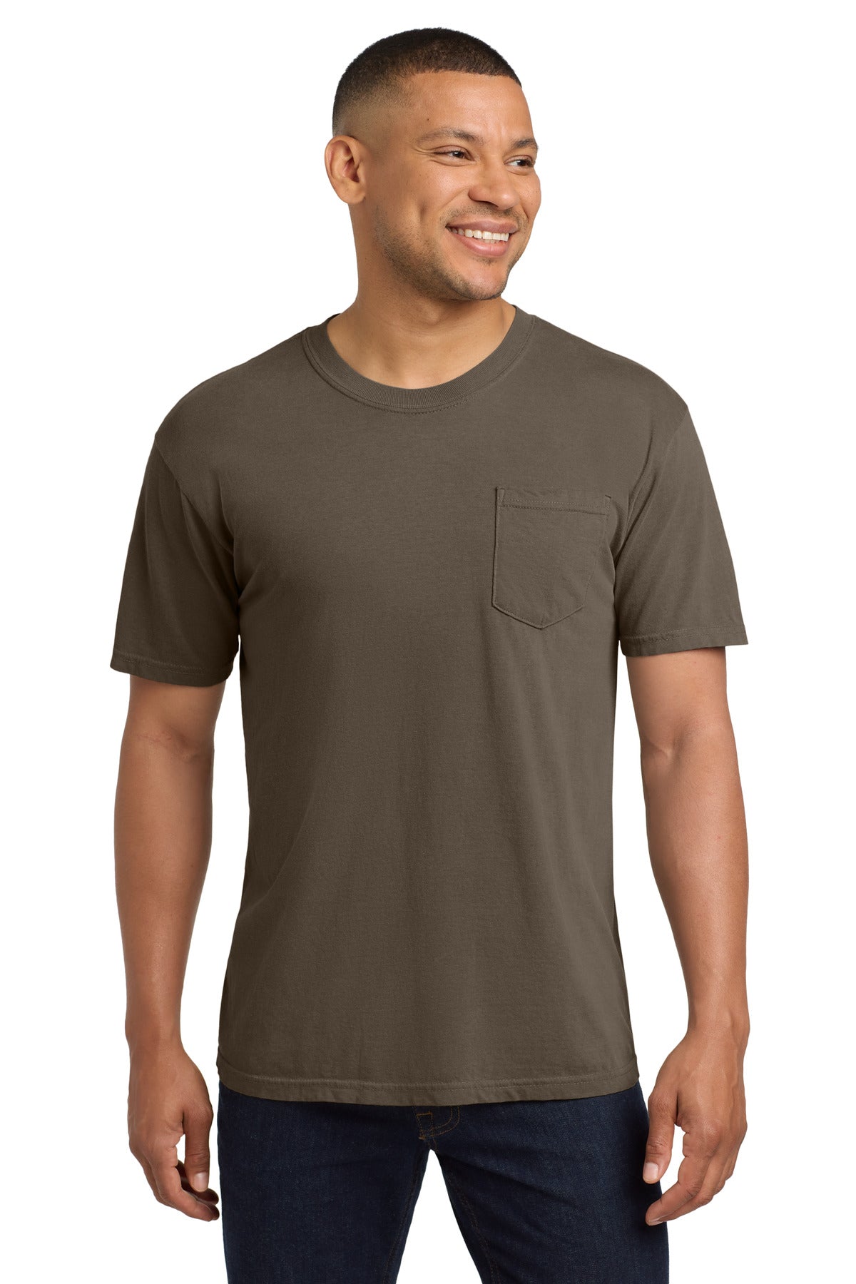 Comfort Colors® Heavyweight Ring Spun Pocket Tee - Espresso - 2XL