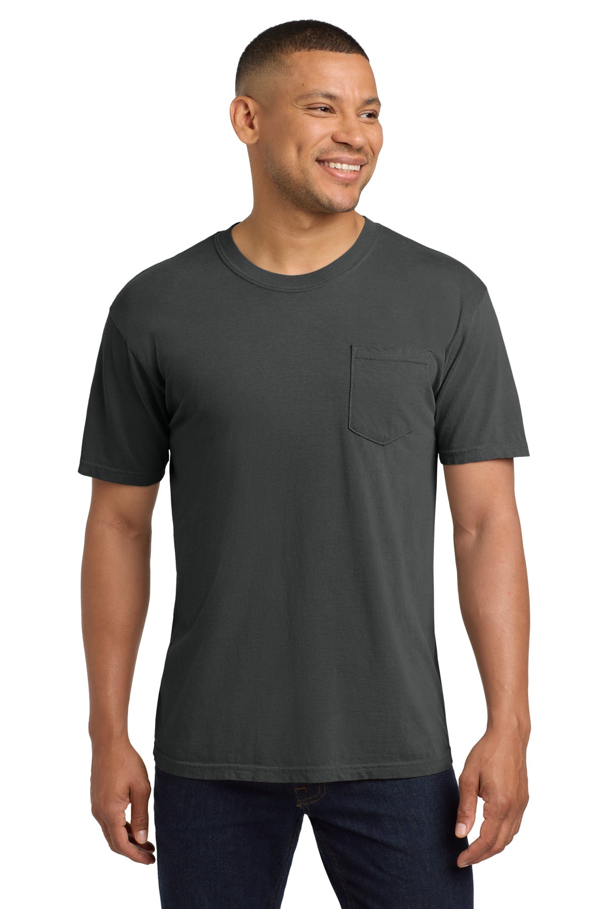 Comfort Colors® Heavyweight Ring Spun Pocket Tee - Graphite - 2XL