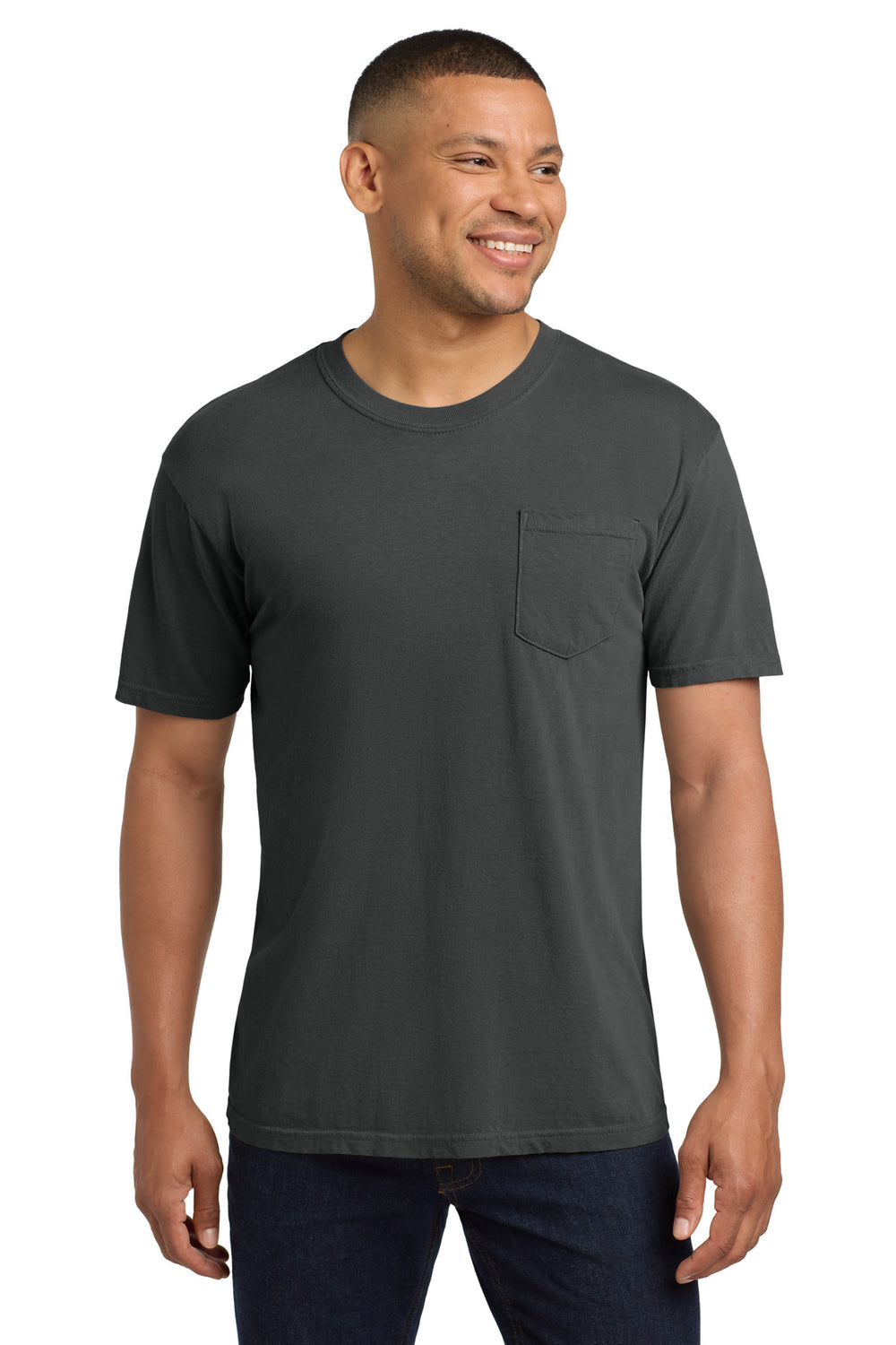 Comfort Colors® Heavyweight Ring Spun Pocket Tee - Graphite - 2XL