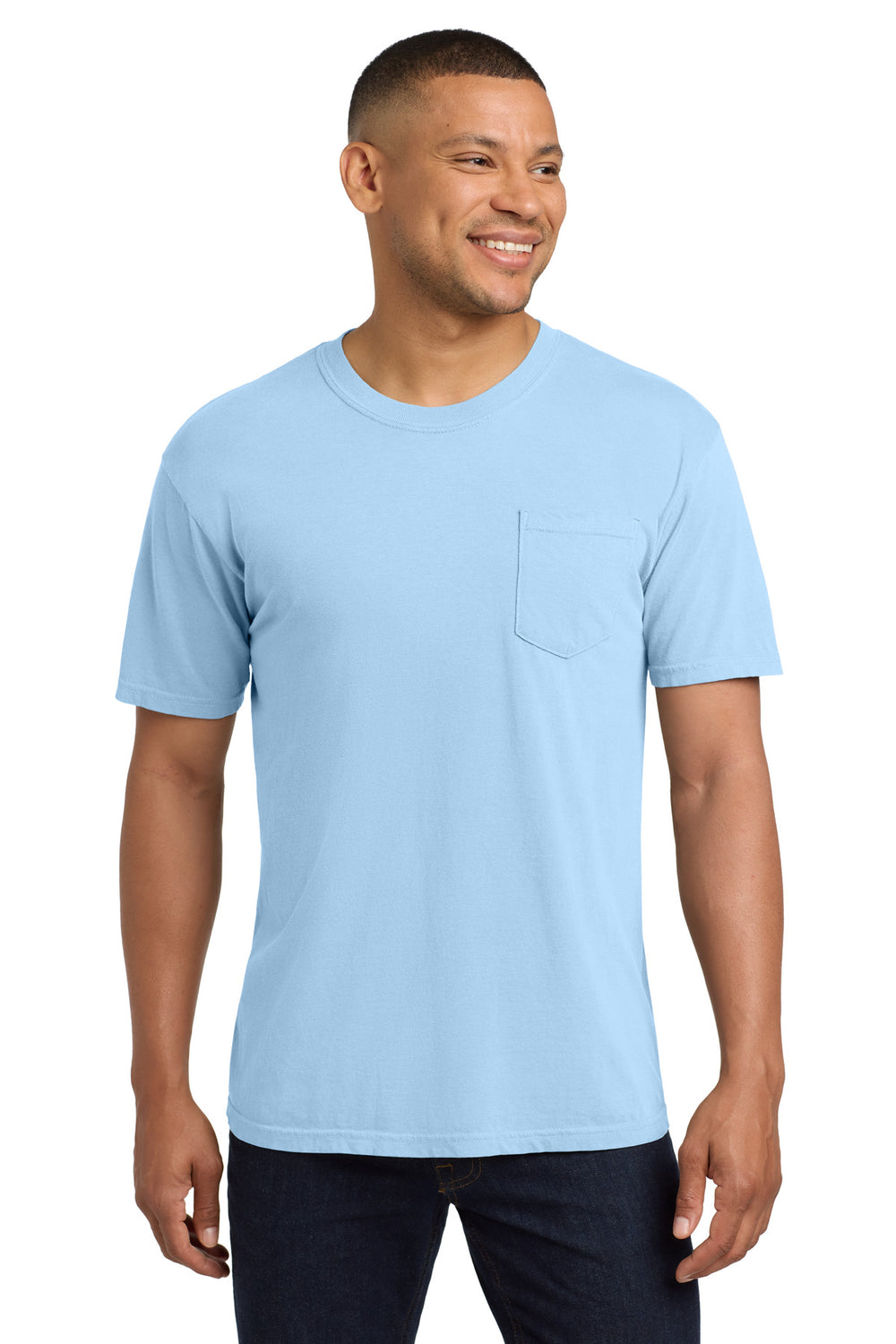 Comfort Colors® Heavyweight Ring Spun Pocket Tee - Hydrangea - 2XL