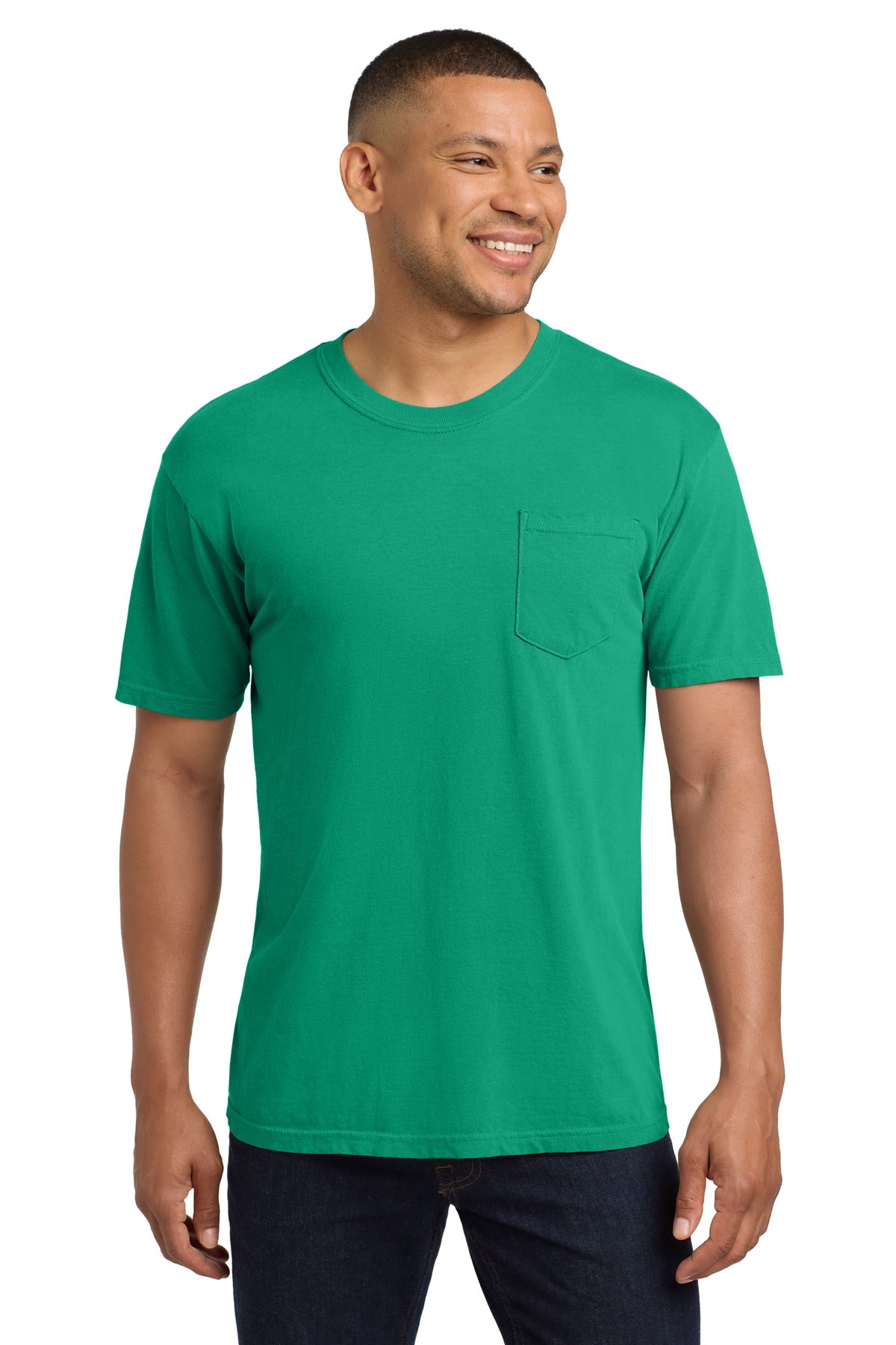 Comfort Colors® Heavyweight Ring Spun Pocket Tee - Island Green - 2XL