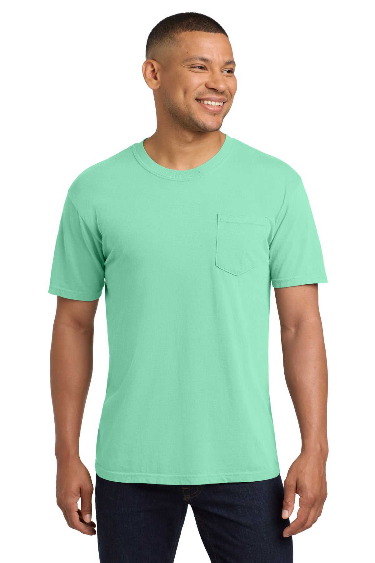 Comfort Colors® Heavyweight Ring Spun Pocket Tee - Island Reef - S
