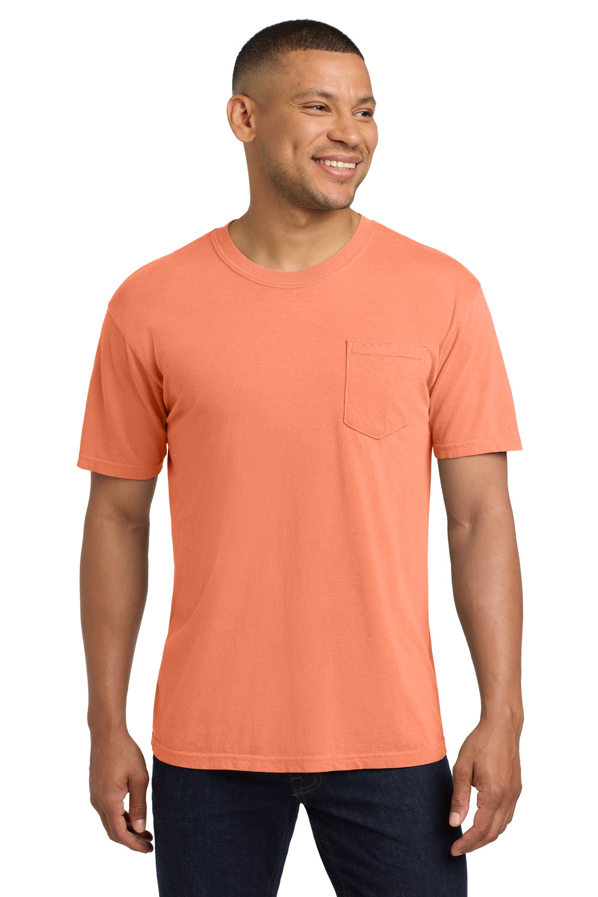 Comfort Colors® Heavyweight Ring Spun Pocket Tee - Melon - 2XL