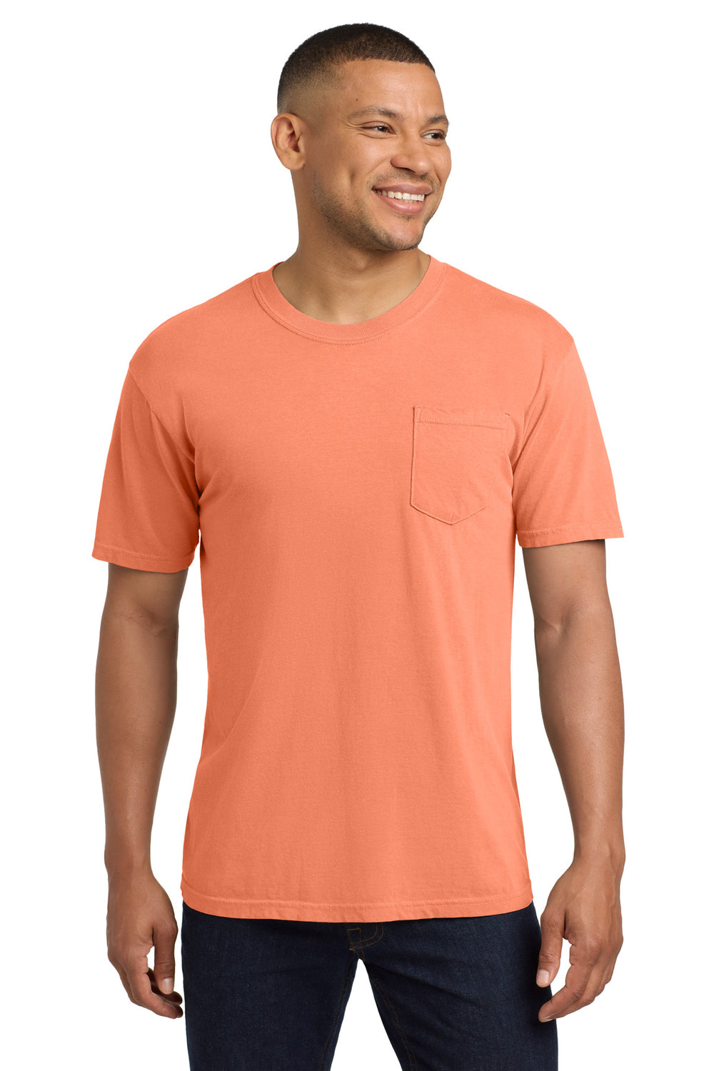 Comfort Colors® Heavyweight Ring Spun Pocket Tee - Melon - 2XL