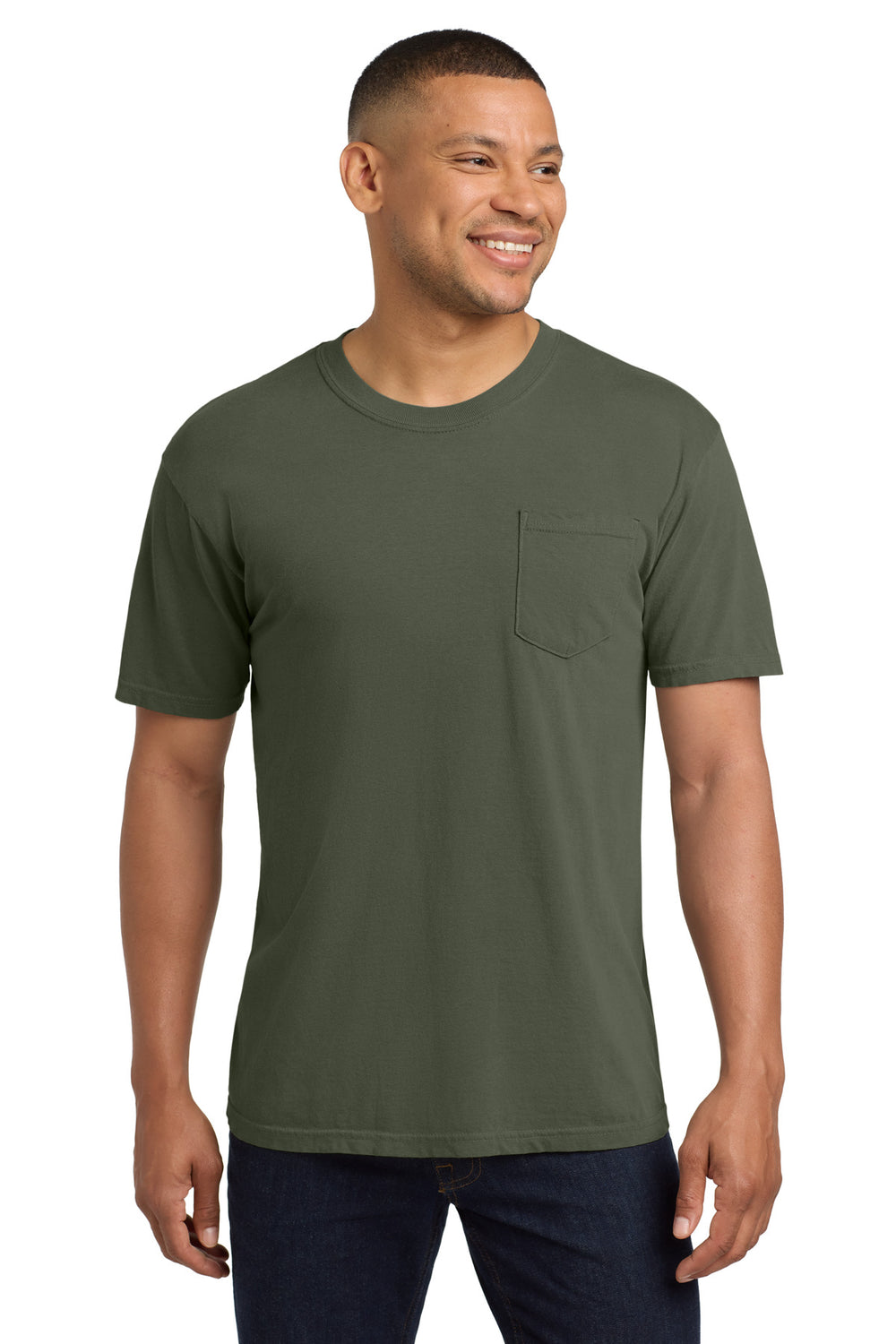 Comfort Colors® Heavyweight Ring Spun Pocket Tee - Moss - 2XL