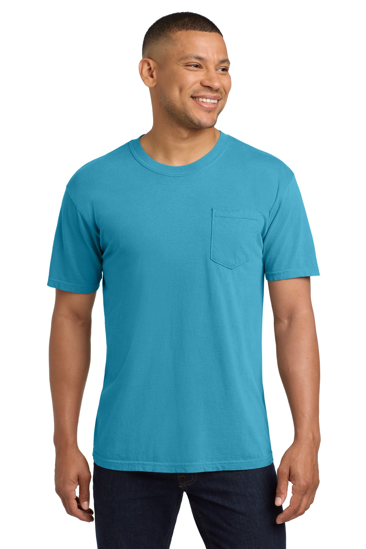 Comfort Colors® Heavyweight Ring Spun Pocket Tee - Sapphire - 2XL