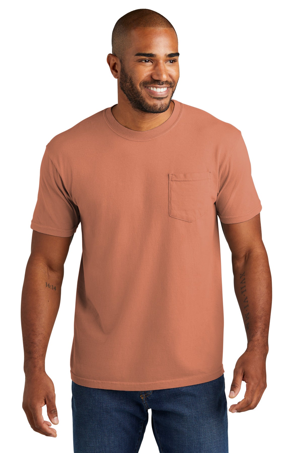 Comfort Colors® Heavyweight Ring Spun Pocket Tee - Terracota - 2XL