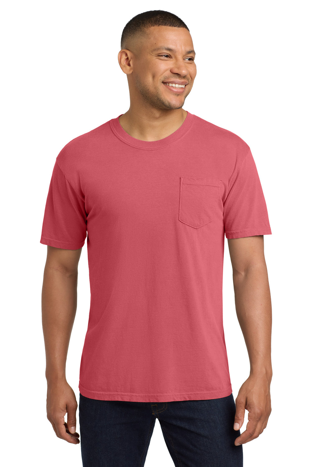 Comfort Colors® Heavyweight Ring Spun Pocket Tee - Watermelon - S