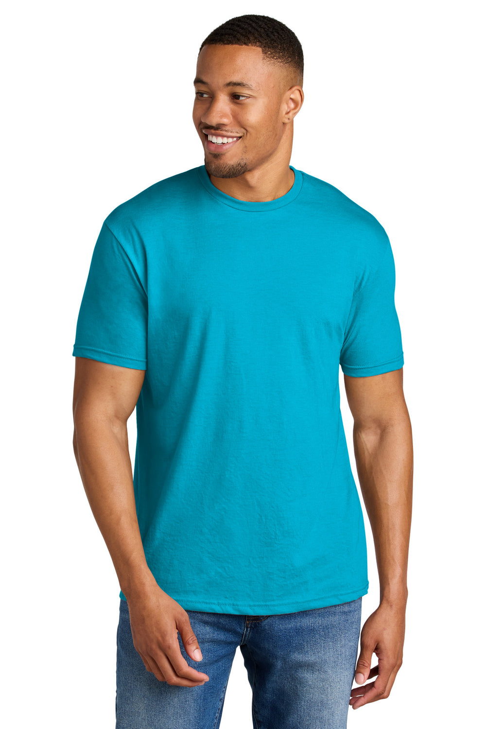 Gildan® Softstyle® CVC Tee - Caribbean Mist - S