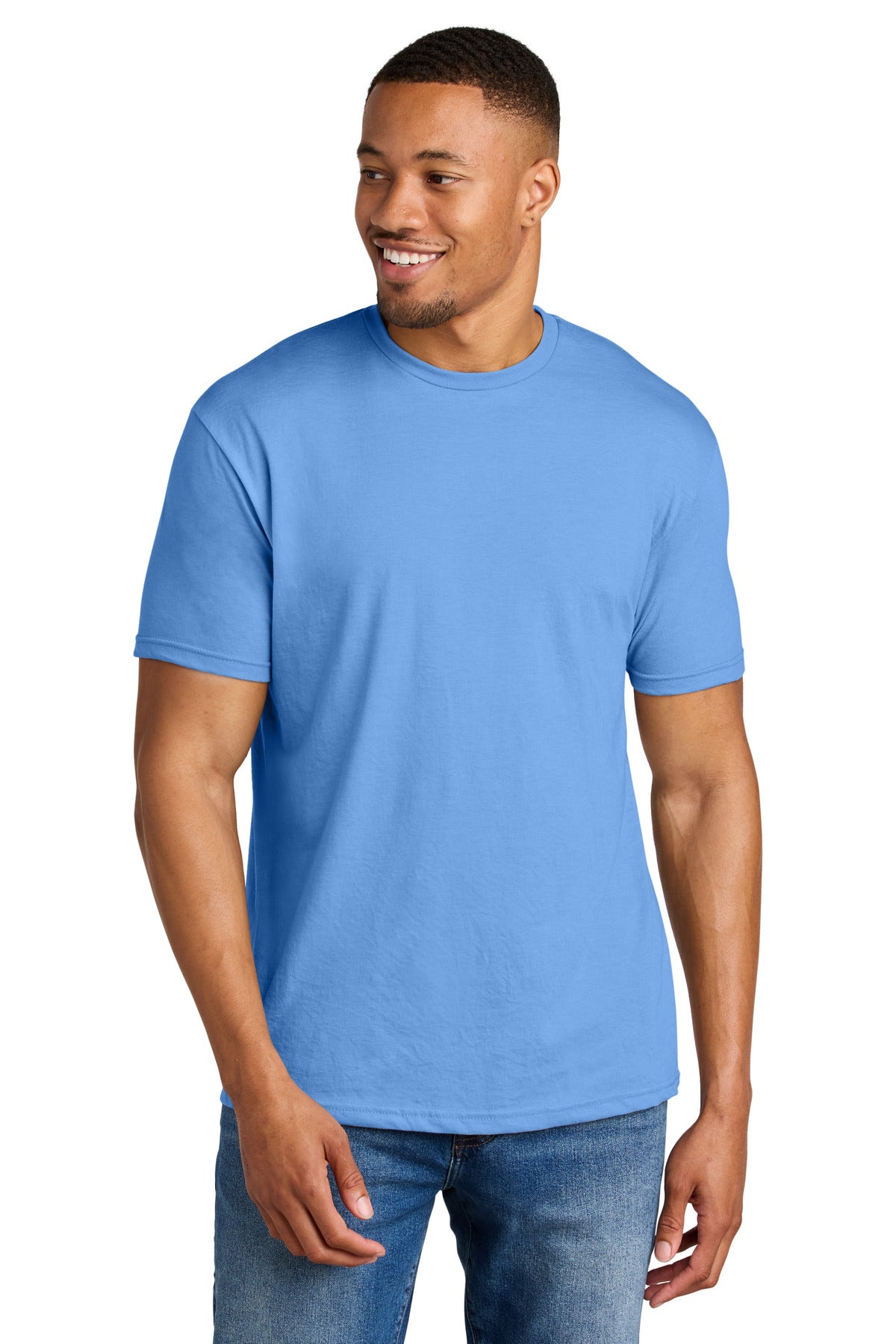 Gildan® Softstyle® CVC Tee - Carolina Blue Mist - S