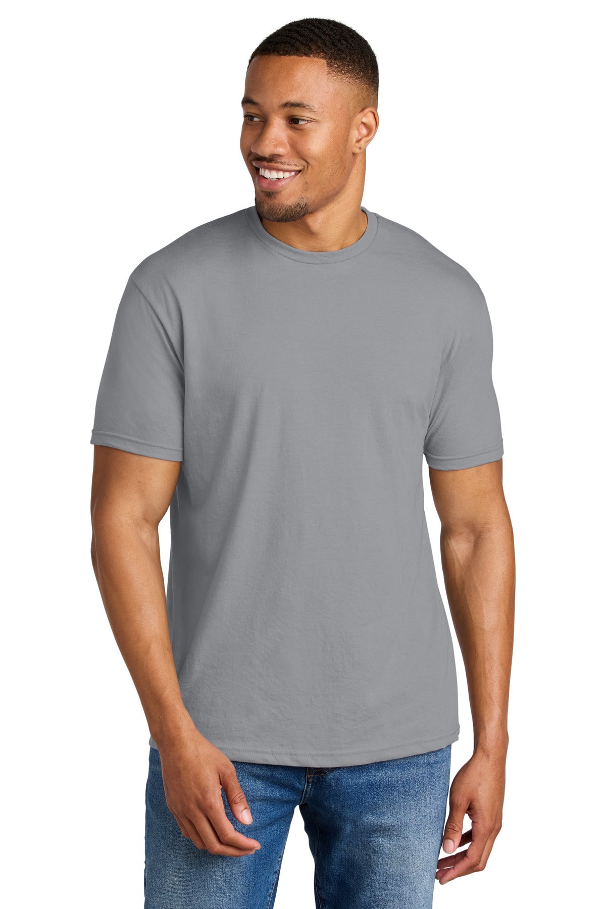 Gildan® Softstyle® CVC Tee - Cement - S