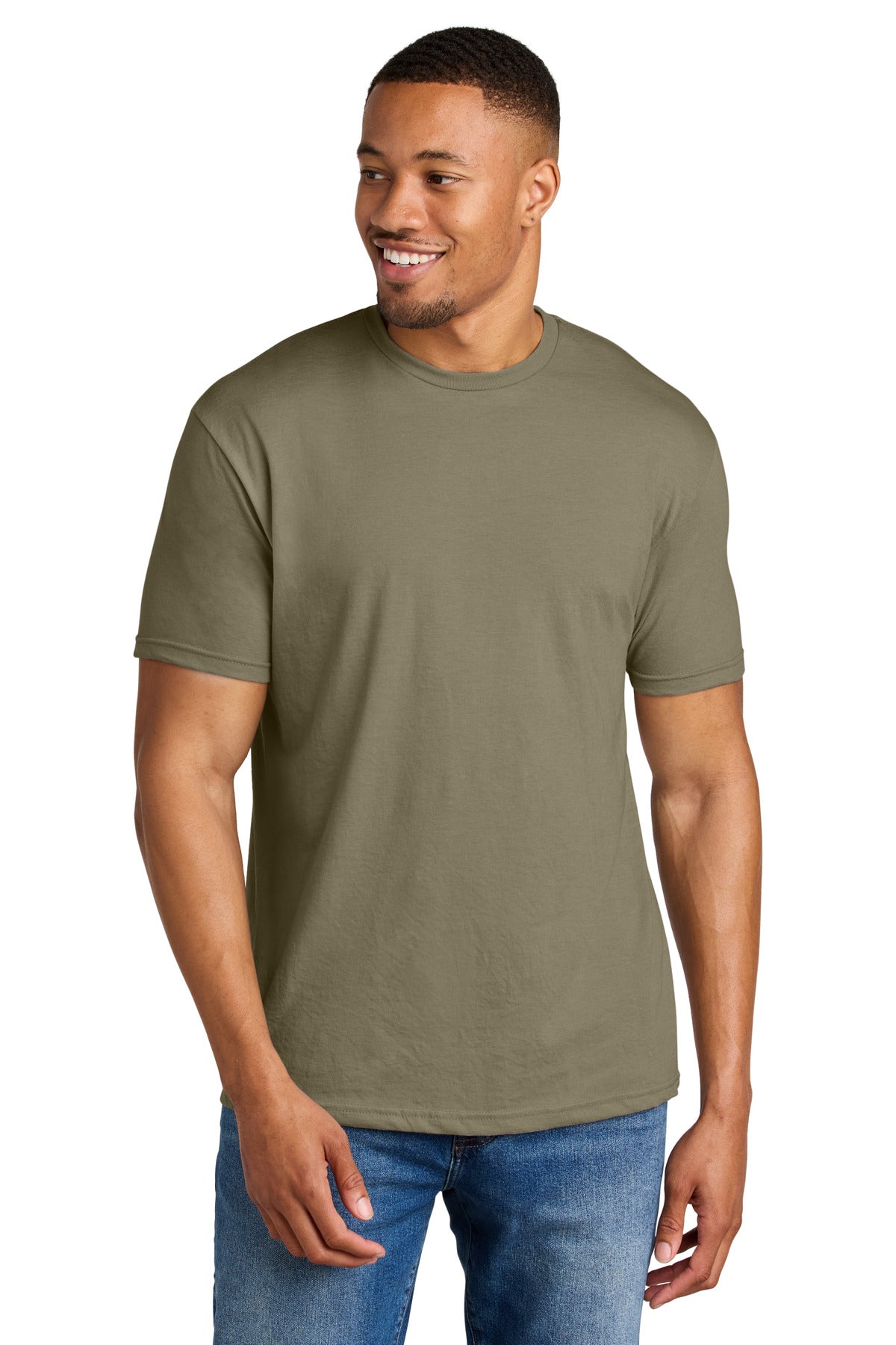 Gildan® Softstyle® CVC Tee - Dune Mist - S