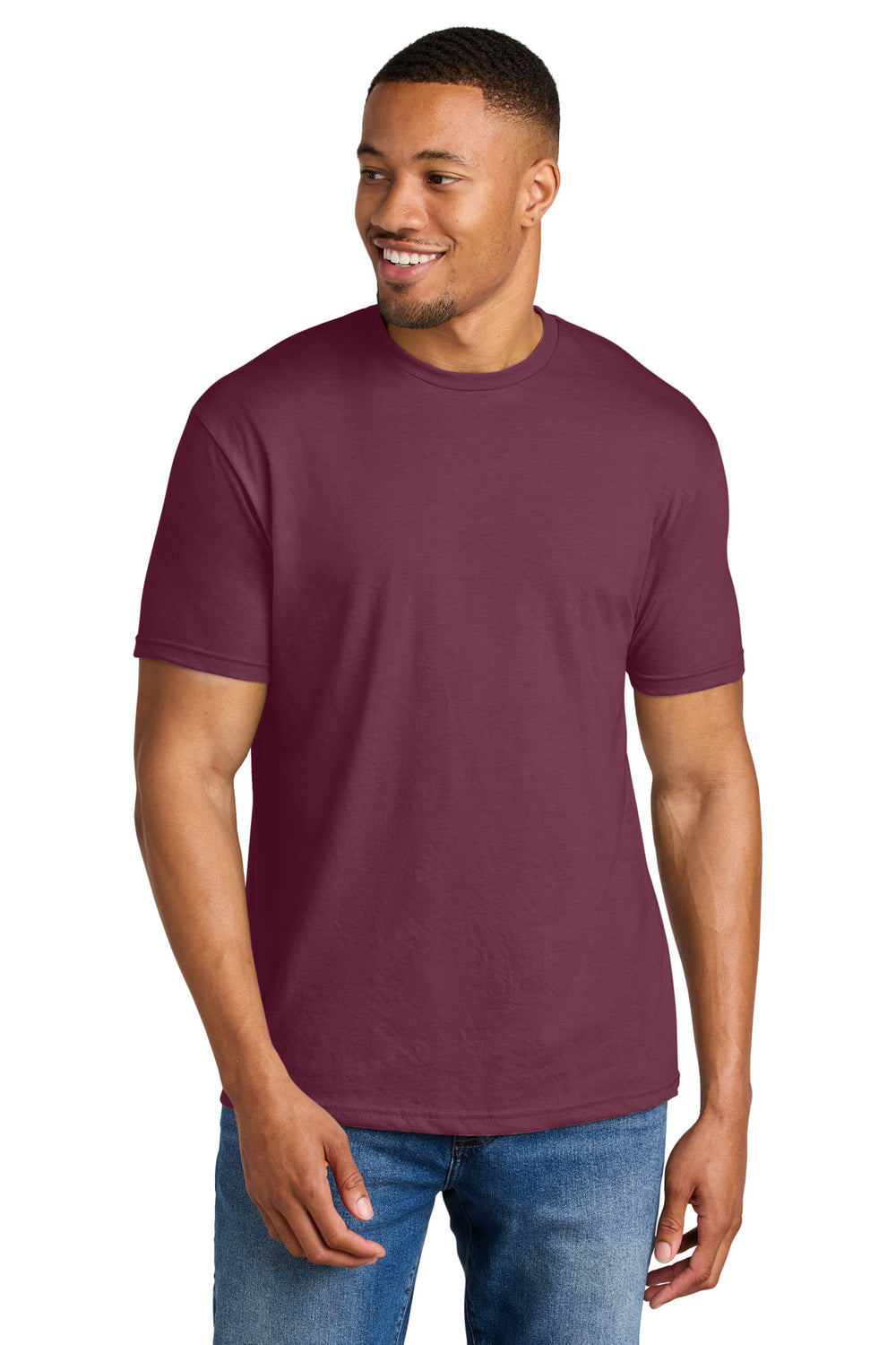 Gildan® Softstyle® CVC Tee - Maroon Mist - S