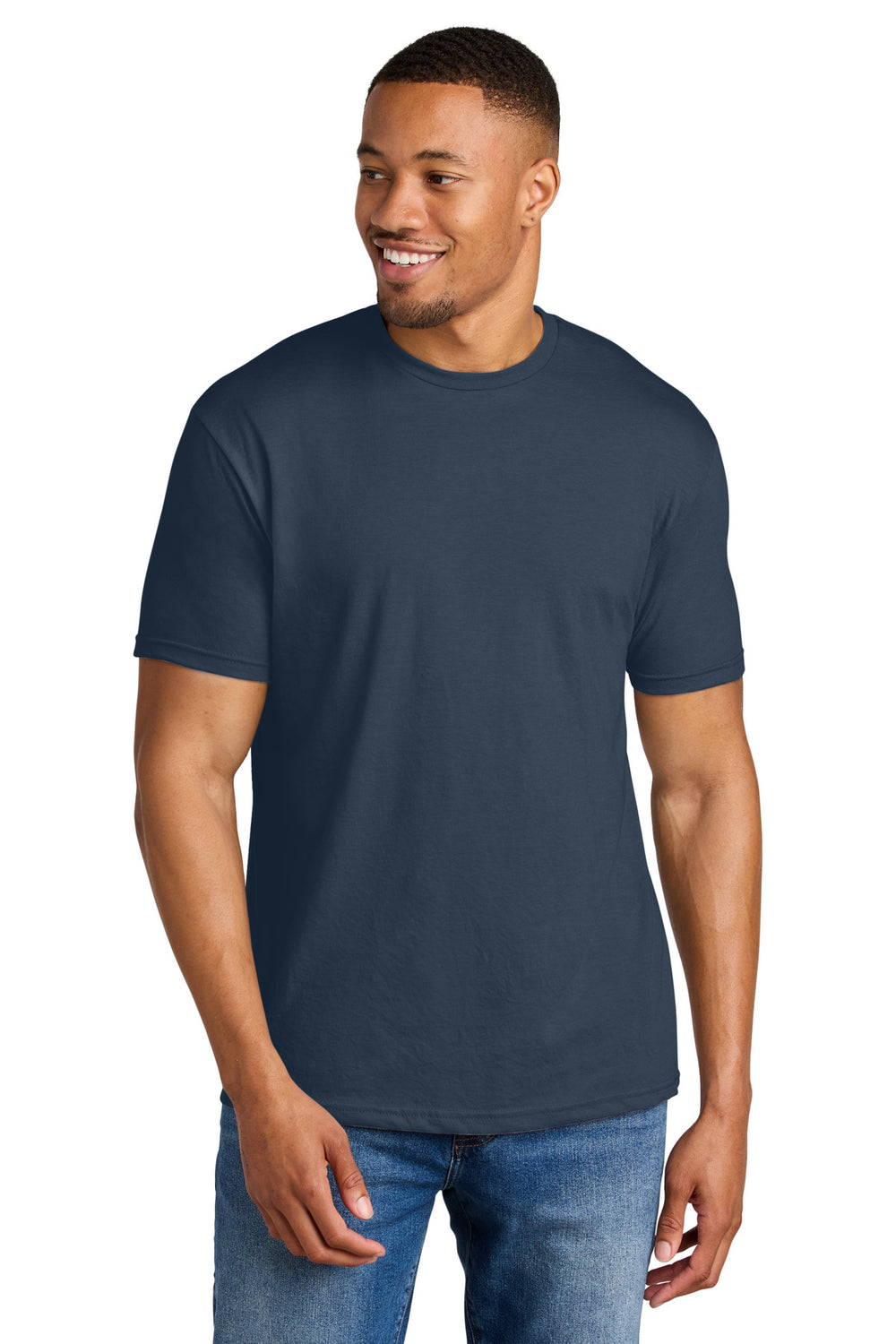 Gildan® Softstyle® CVC Tee - Navy Mist - S