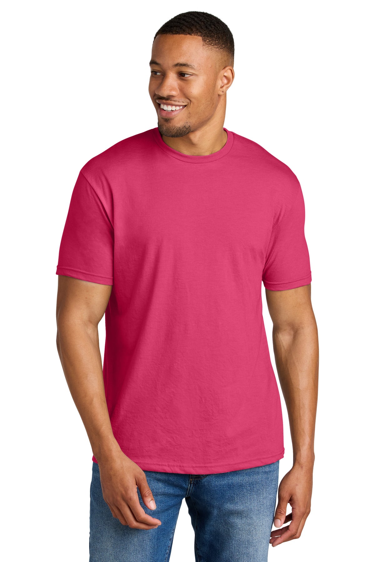 Gildan® Softstyle® CVC Tee - Pink Lemonade Mist - S