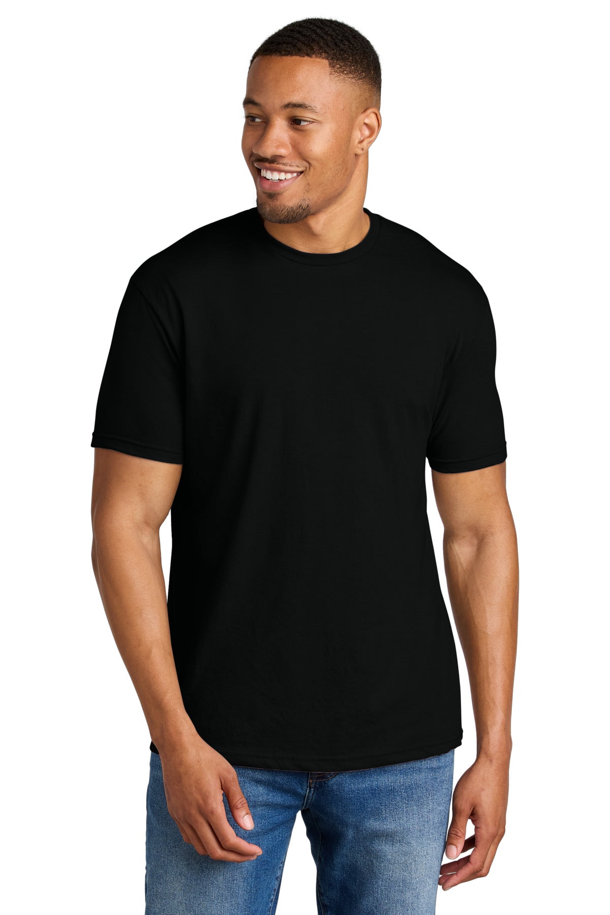 Gildan® Softstyle® CVC Tee - Pitch Black - S