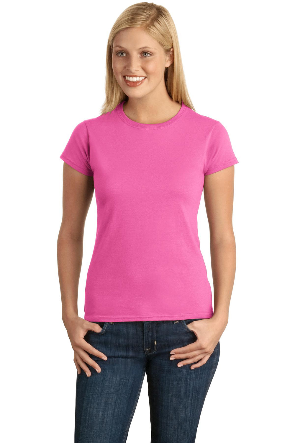 Gildan Softstyle® Women's T-Shirt - Azalea - S