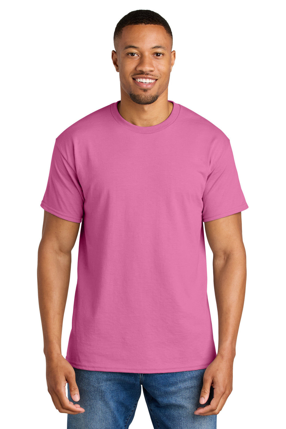 Gildan® DryBlend® 50 Cotton/50 Poly T-Shirt - Azalea - S