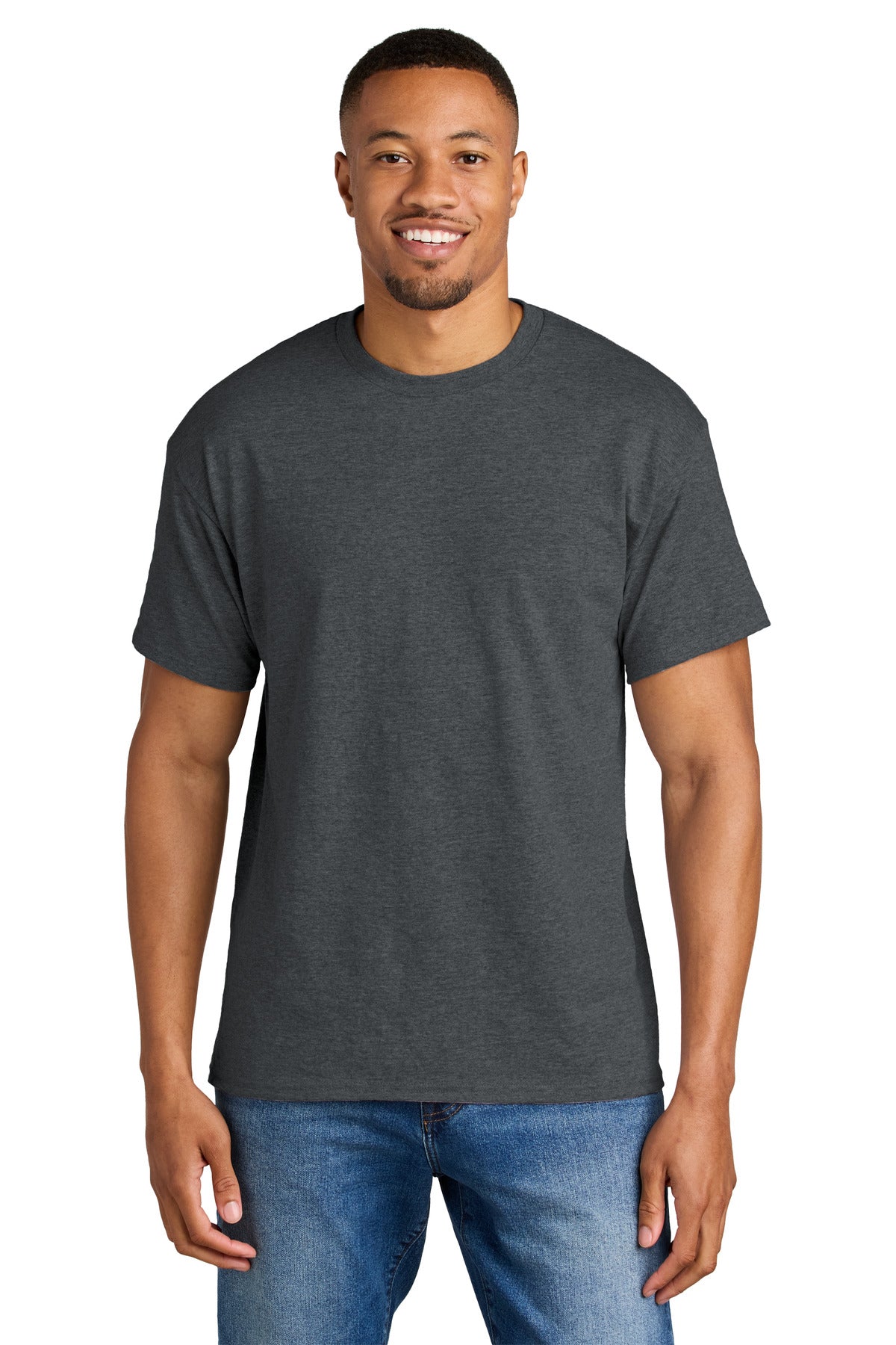 Gildan® DryBlend® 50 Cotton/50 Poly T-Shirt - Dark Heather - S