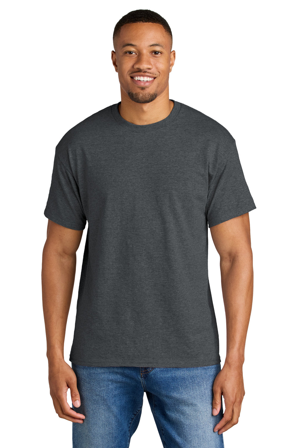 Gildan® DryBlend® 50 Cotton/50 Poly T-Shirt - Dark Heather - S