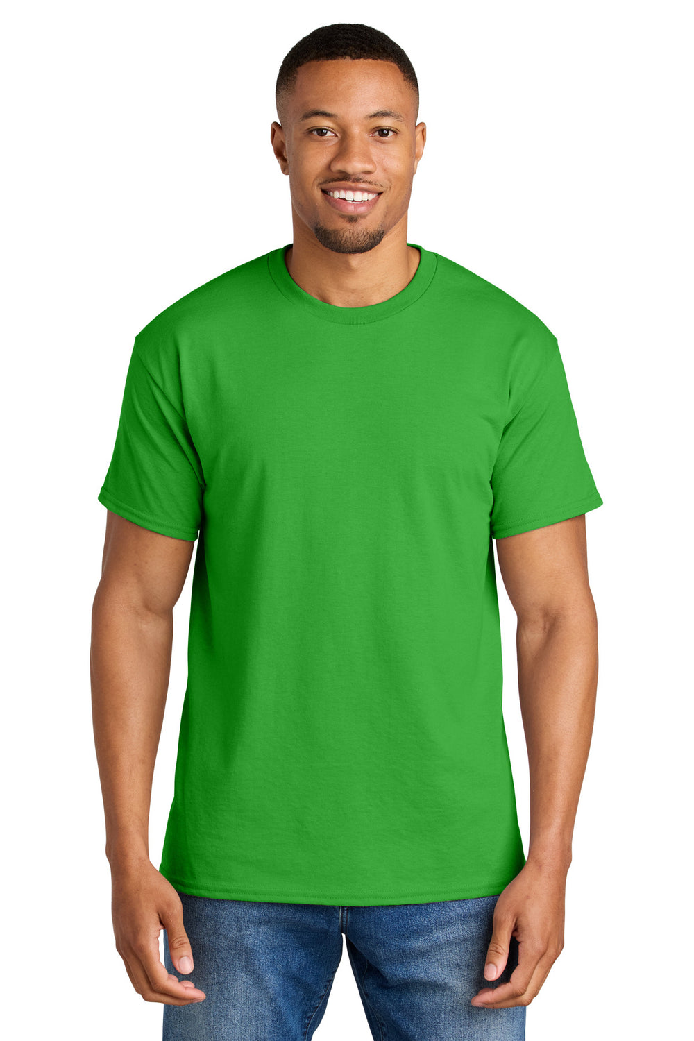 Gildan® DryBlend® 50 Cotton/50 Poly T-Shirt - Electric Green - S