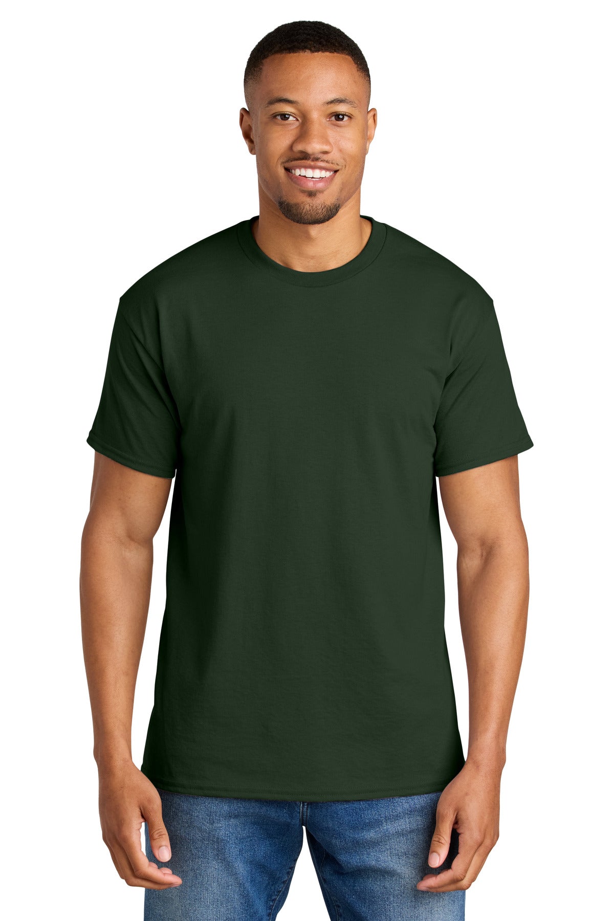 Gildan® DryBlend® 50 Cotton/50 Poly T-Shirt - Forest Green - S