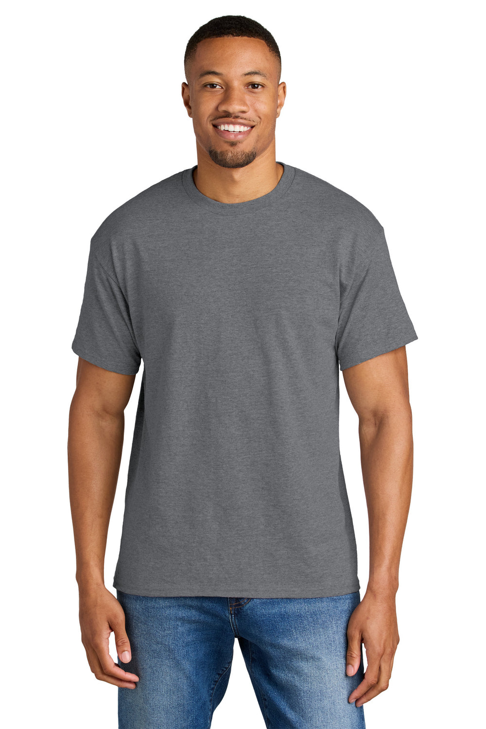 Gildan® DryBlend® 50 Cotton/50 Poly T-Shirt - Graphite Heather - S