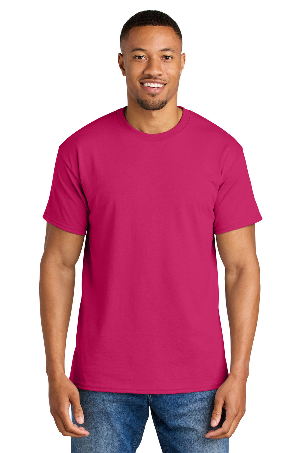 Gildan® DryBlend® 50 Cotton/50 Poly T-Shirt - Heliconia - S