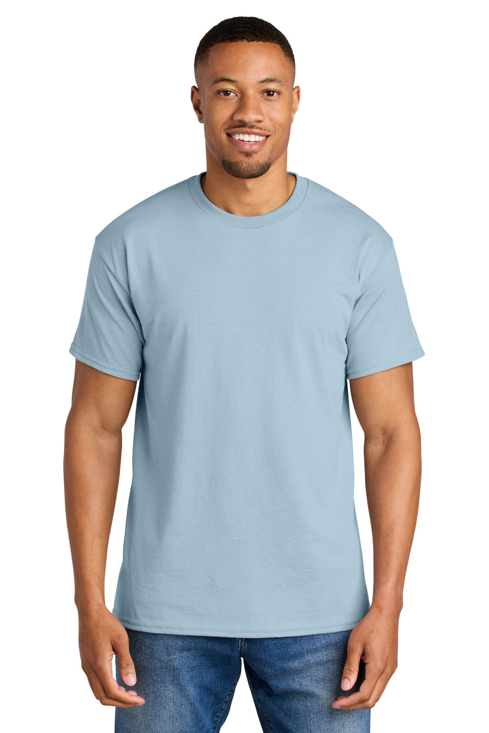 Gildan® DryBlend® 50 Cotton/50 Poly T-Shirt - Light Blue - S