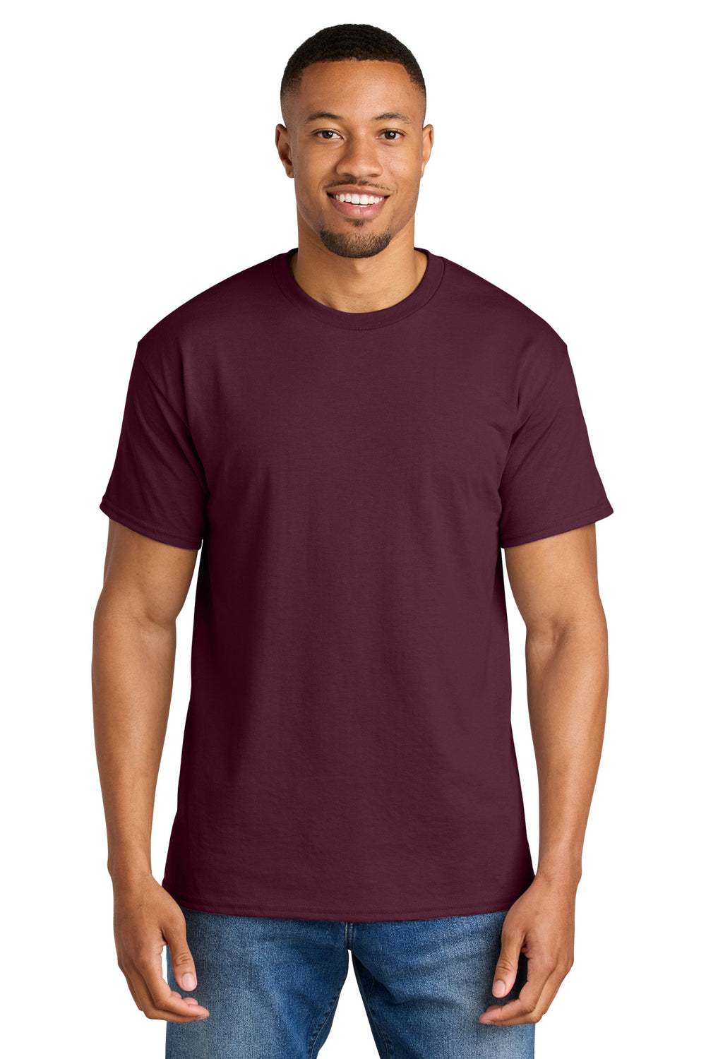 Gildan® DryBlend® 50 Cotton/50 Poly T-Shirt - Maroon - S