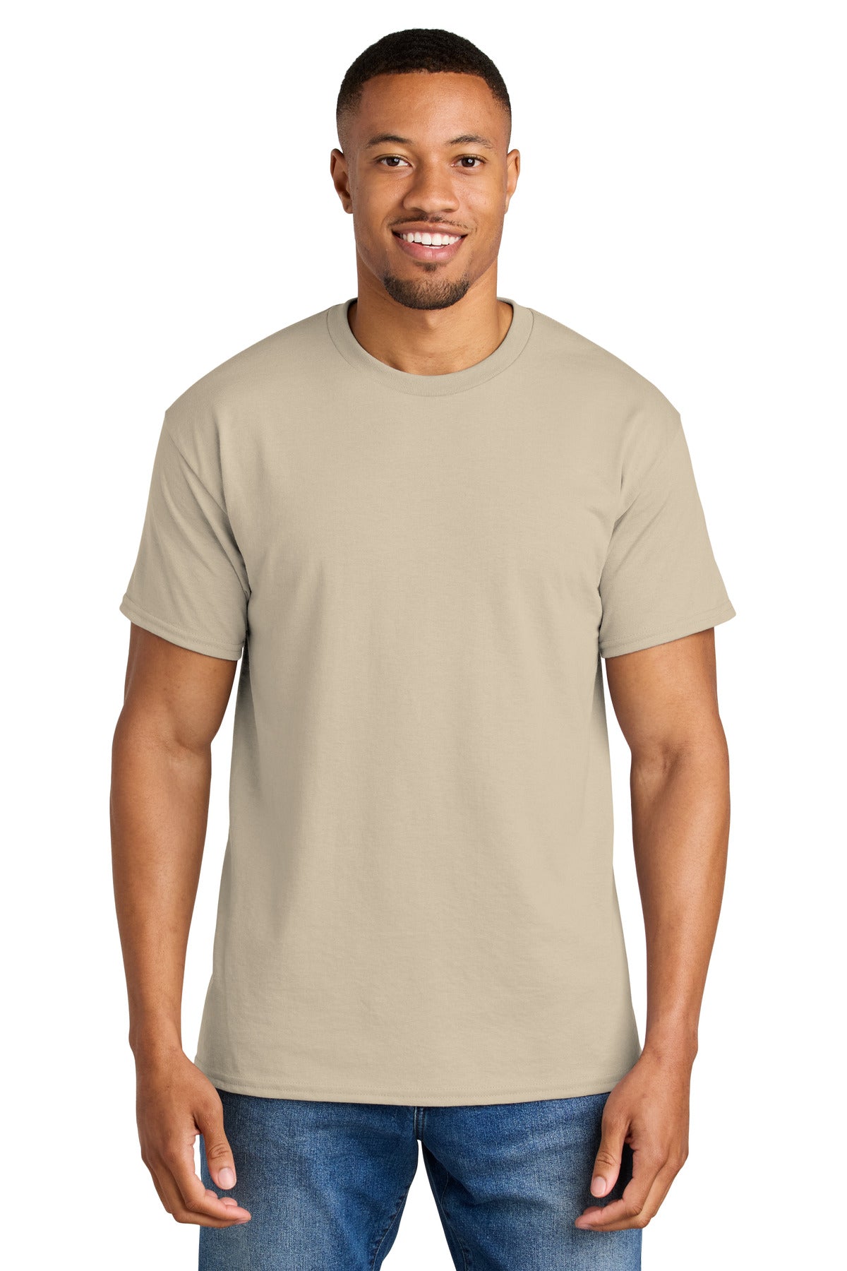 Gildan® DryBlend® 50 Cotton/50 Poly T-Shirt - Sand - S