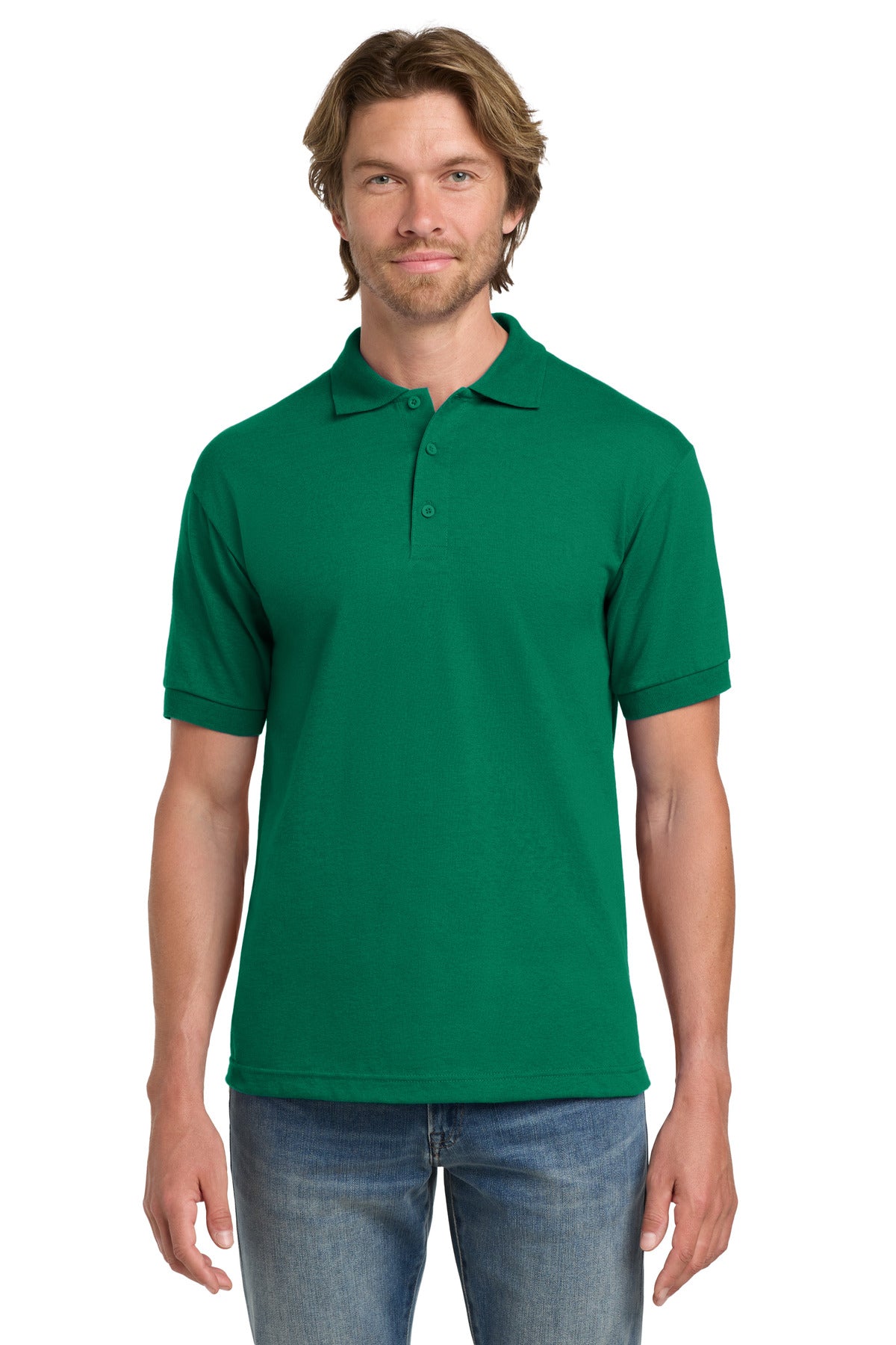 Gildan® DryBlend® 6-Ounce Jersey Knit Sport Shirt - Kelly Green - 2XL