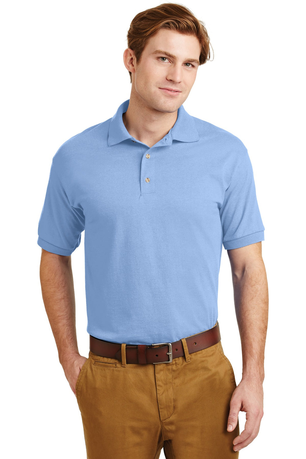 Gildan® DryBlend® 6-Ounce Jersey Knit Sport Shirt - Light Blue - S