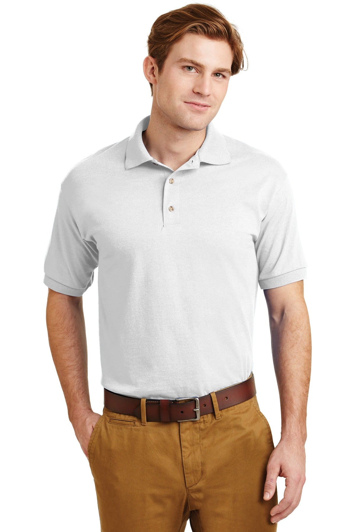 Gildan® DryBlend® 6-Ounce Jersey Knit Sport Shirt - White - S