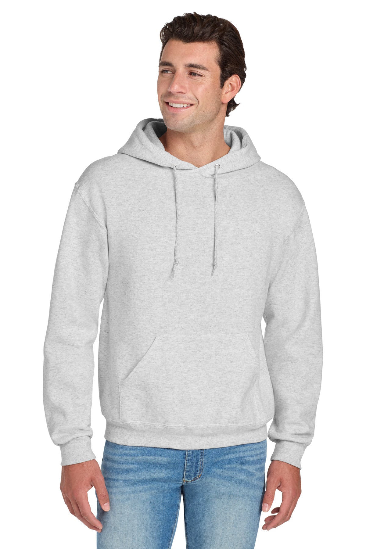 Jerzees® NuBlend® Pullover Hooded Sweatshirt - Ash - S