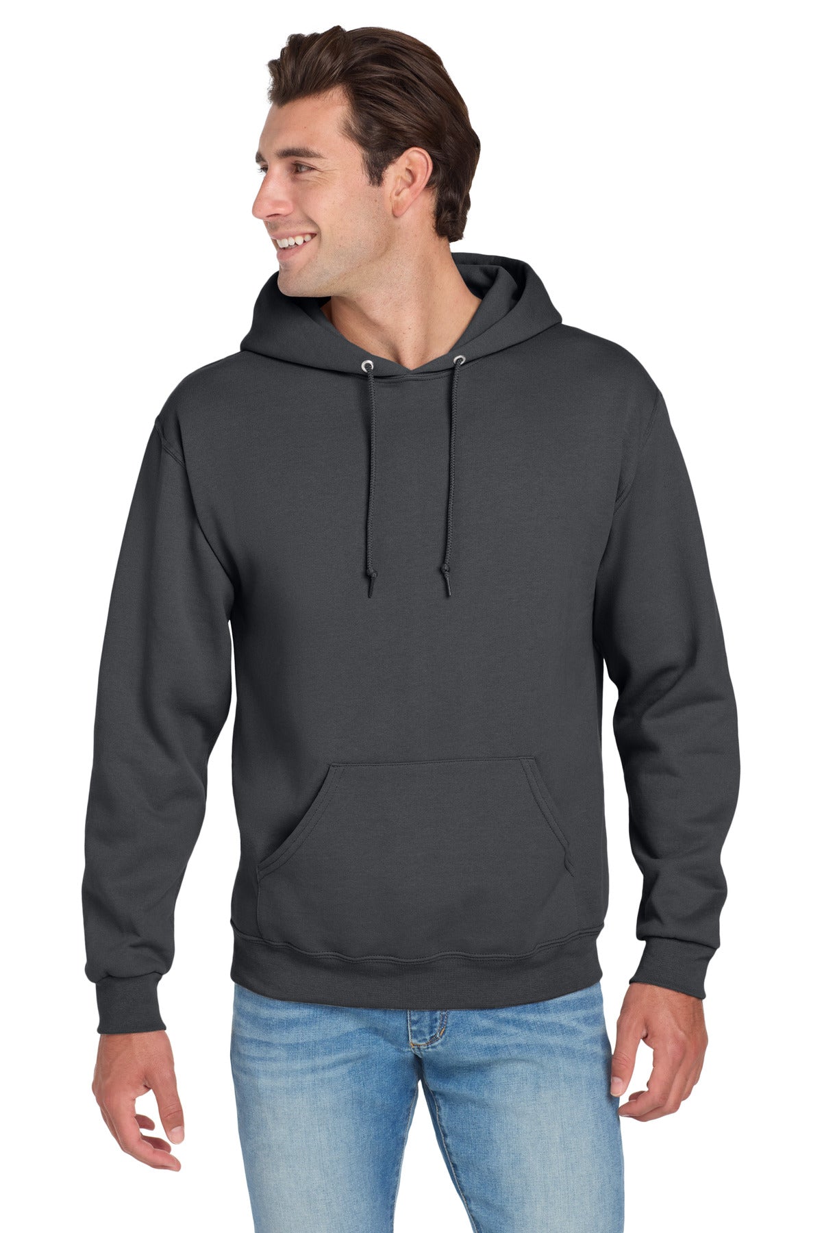 Jerzees® NuBlend® Pullover Hooded Sweatshirt - Charcoal Grey - S